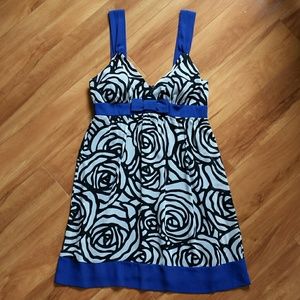 😊FOREVER 21😄MODERN GEO PRINT RIBBON DRESS SZ SM
